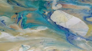 Paper Marbling (Shaving Foam) Time Lapse