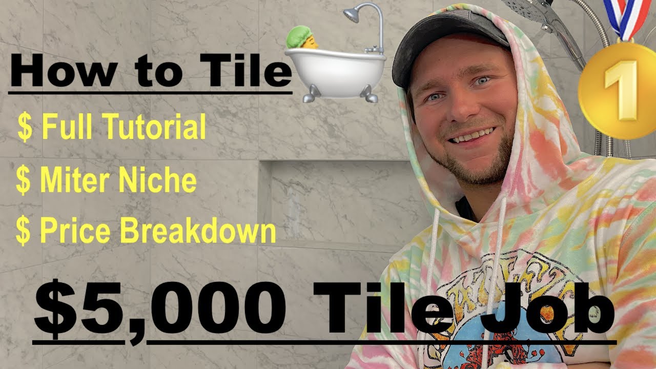 How to Tile Tub Shower. Step by Step. 🚀Price Breakdown🚀 MITER TILE