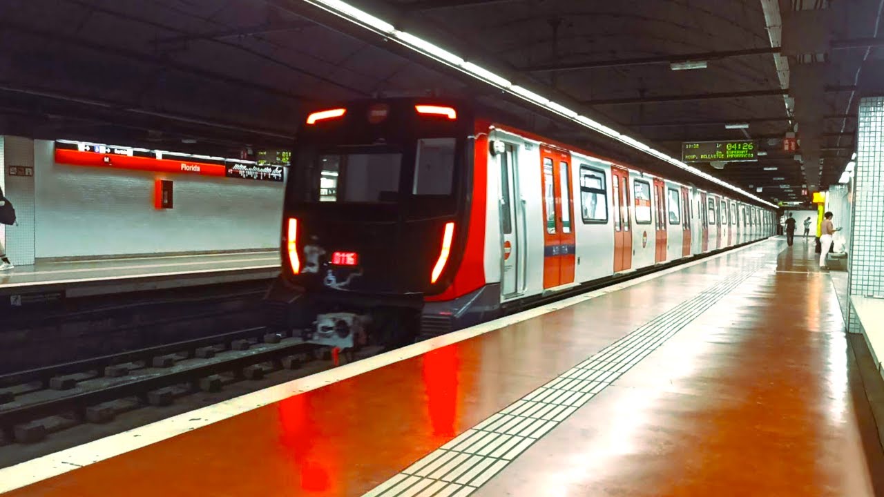 🚇 TMB 8000 отправляется из FLORIDA (Барселонское метро)