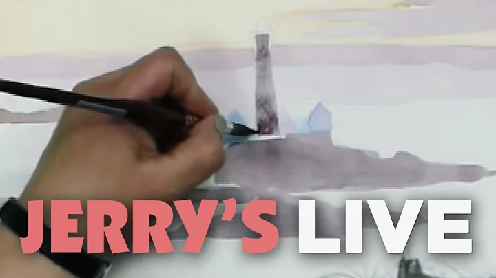 Jerry's LIVE Episode #94 - Basic Watercolor Skills Demo - Small Landscape Using Basic Supplies