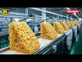 Inside the World’s Largest Instant Noodle Factory | From Wheat Fields to Noodle Blocks Full Process