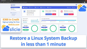 Restore a Linux server backup in less than 1 minute with Slicie.com