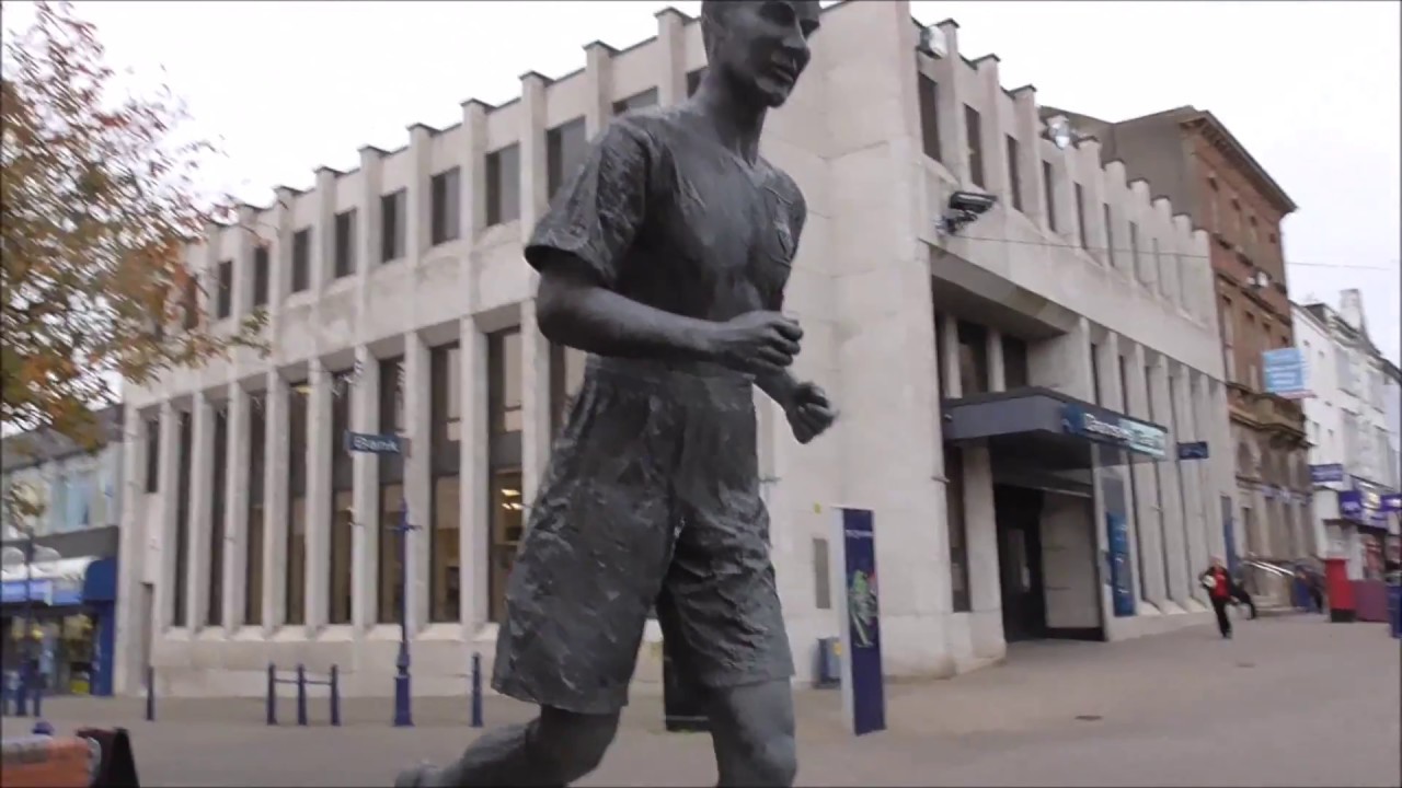 Bertie Peacock Sculpture Coleraine Football Star YouTube