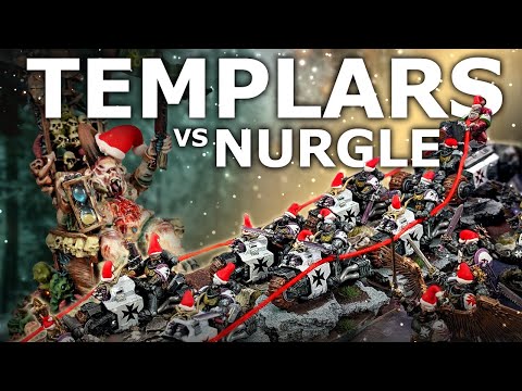 *XMAS SPECIAL* NURGLE DAEMONS VS BLACK TEMPLARS WARHAMMER 40000 BATTLE REPORT