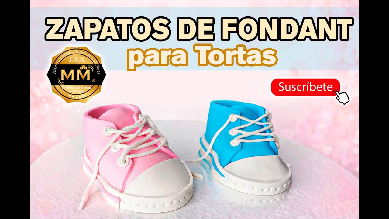 ZAPATOS DE FONDANT para Baby shower