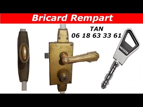 TUTO serrure bricard rempart verticale à fouillot