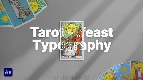 Tarot - .feast (Typography Editing) 