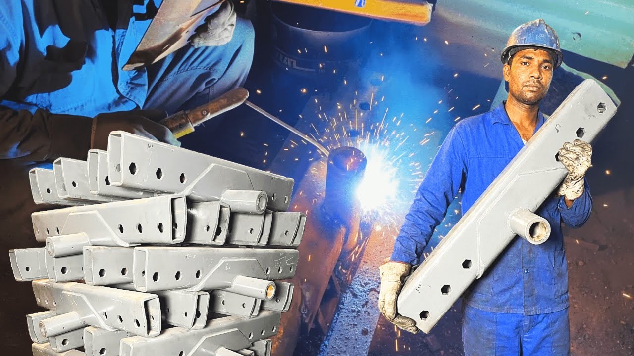 Making Massey 385 Tractor Axle Beams | Mega Factory in Action