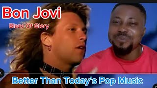 Jon Bon Jovi - Blaze Of Glory ( Official Music Video ) REACTION