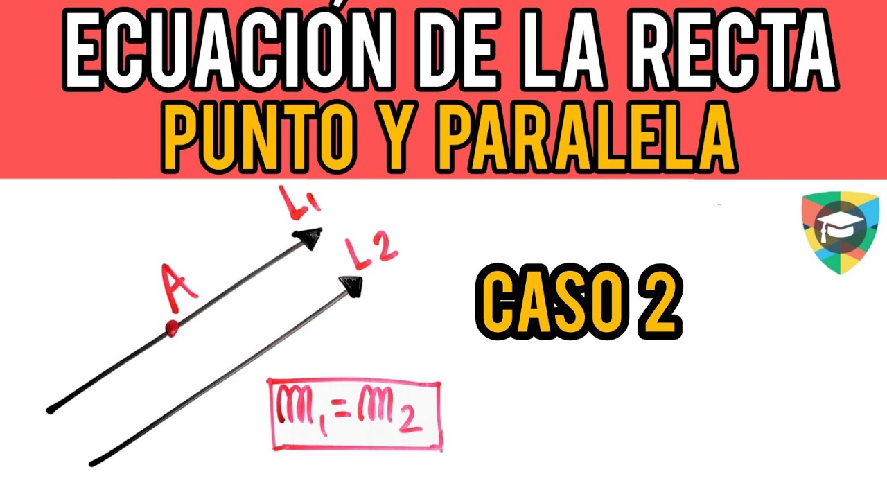 Ecuacion de la recta que pasa por un punto y es paralela a otra