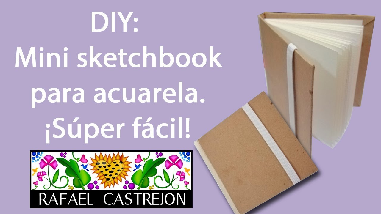 elección Cívico cuerno Cómo hacer un Mini sketchbook para acuarela súper fácil? - YouTube