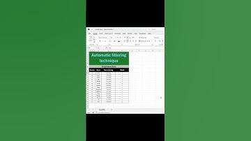 Quickly Apply AutoFilter with Excel