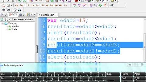 Curso de java scrib de como ultilisar operadores relacionales#8