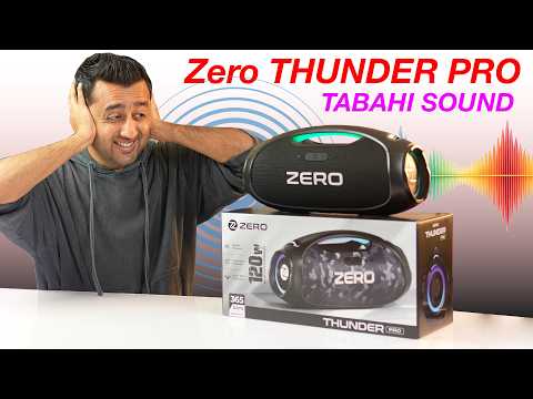 Powerful Speaker With High Quality Sound 🎵 RGB Lights ⚡️ 120W Output - Zero Lifestyle Thunder Pro