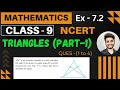 🆑🅰️SS-9️⃣ || EX-7.2 ( PART-1) || TRIANGLE #class9maths #ncertsolutions