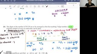 Permutations & Combinations, S20, 21, Q4 IGCSE 0606 Add Maths, Topical Solutions