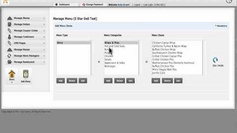 Change Menu Item Name or Category