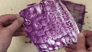 Part 1: Foam & Gelli Printmaking on Layered Papers