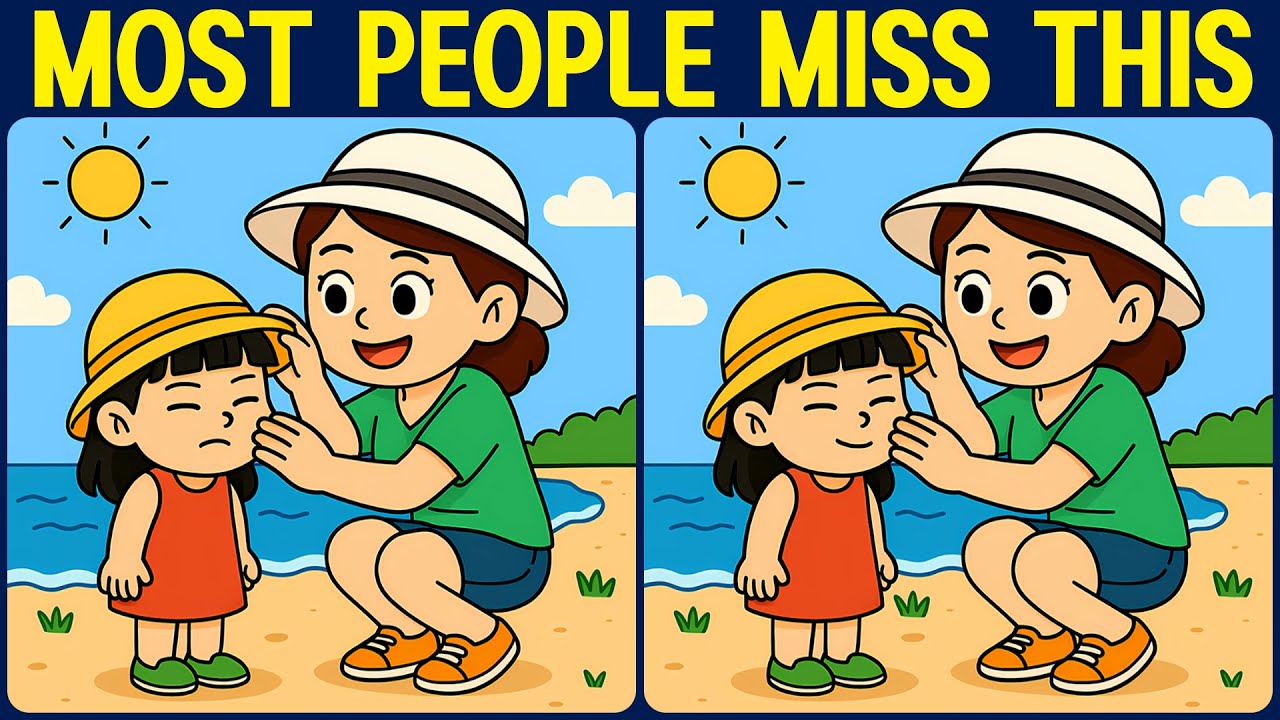 [Spot the Difference Brain Training] Can you spot all the slightly tricky differences?