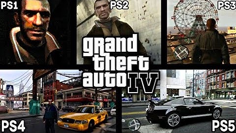 GTA IV PS1 VS PS2 VS PS3 VS PS4 VS PS5