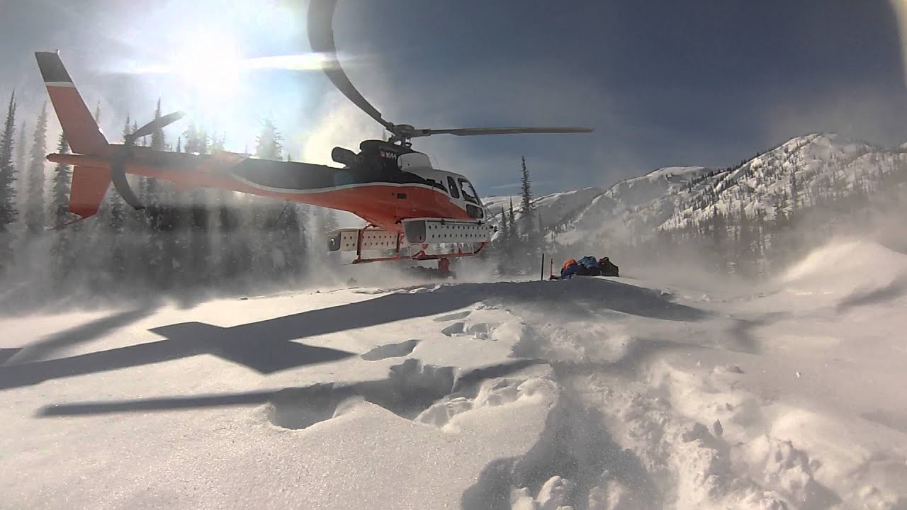 Kokanee Glacier Backcountry Ski Hut Helicopter Land and Unload YouTube