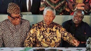 Rencontre Historique entre Mobutu Sese Seko, L. D Kabila et  Nelson Mandela