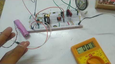 DC to DC boost converter with 555 timer.
