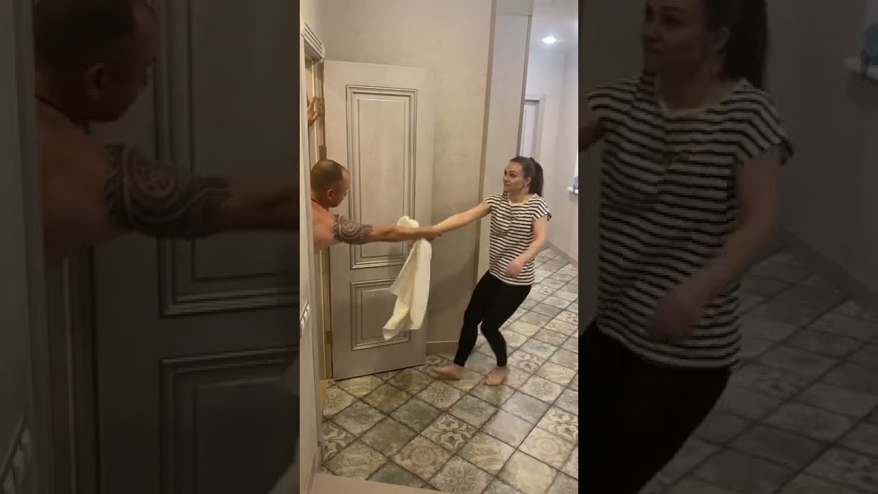 He wanted more than a towel&hellip;😏#shorts #funny #family #lol #joke #lmao #husband #wife #towel