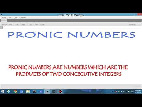 PROGRAM TO INPUT A NUMBER AND CHECK AND PRINT IF IT IS A PRONIC NUMBER OT NOT | JAVA PROGRAMMING