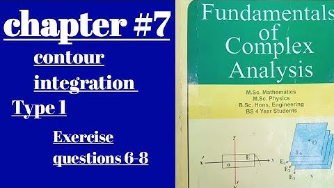 Complex Analysis// Contour Integration// chapter #7// Type 1 With exercise questions 6-8