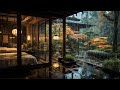 No mid ads cozy rain sound on garden  rain sound for sleep study and relax