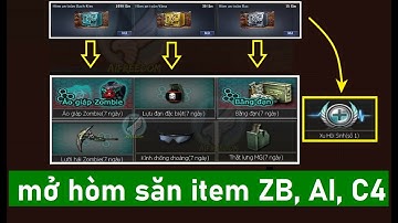 Hướng dẫn mở hòm Kim cương lấy item Zombie, C4 và AI