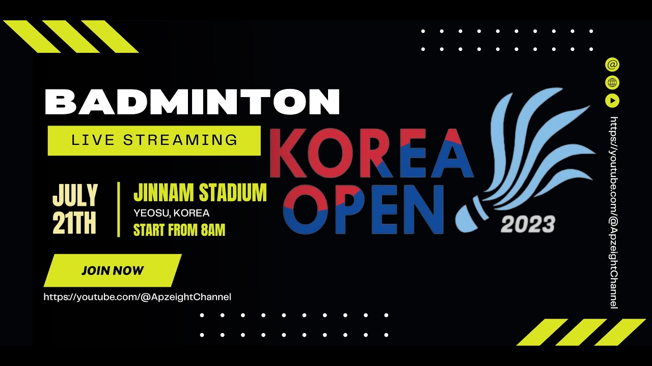 livescore badminton korea open