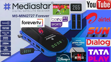 Mediastar MS-MINI 2727 FOREVER Full HD Satellite Receiver ALL DTH & movies iptv series sun direct