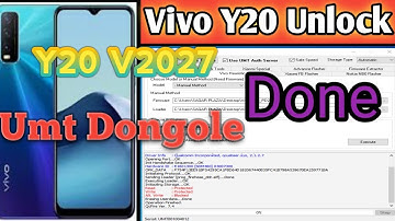 Vivo v2027 Vivo Y20i Pattern lock remove done By UMT 100% Work