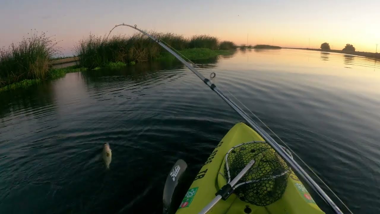 Delta bass fishing on kayak 2023