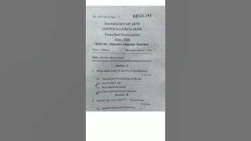 Begs-185 English Language Teaching #previousyearquestions #ignou #2023 #ignouuniversity #english