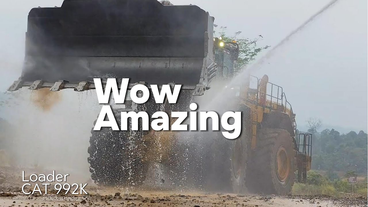 Вау, какое потрясающее видео! Погрузчик CAT 992K