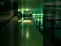 Dive into the darkness of the green pool | a closed swimming pool with green-tinted underwater