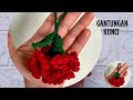 Merenda Gantungan Kunci Rajut Bentuk Bunga || Flower Keychain Crochet