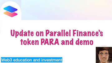 Parallel finance PARA is distributed today! The community call and demo on how to find PARA