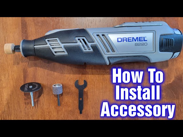 stakåndet Literacy bande How To Install A Dremel Accessory Bit - YouTube