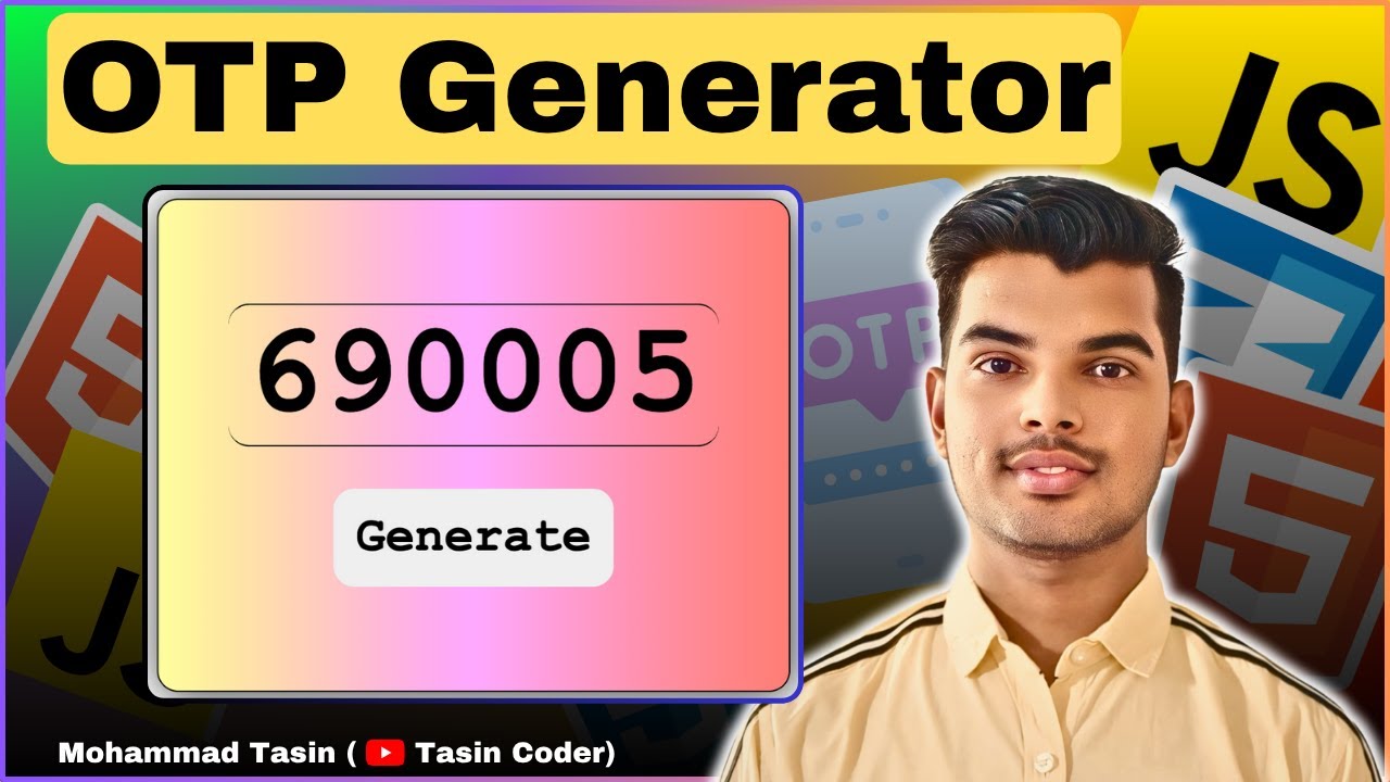OTP Generator using HTML, CSS & JavaScript | 6 Digit OTP Generator Project