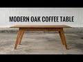 Building a Modern Oak Coffee Table with Bridle Joints and Under Bevel