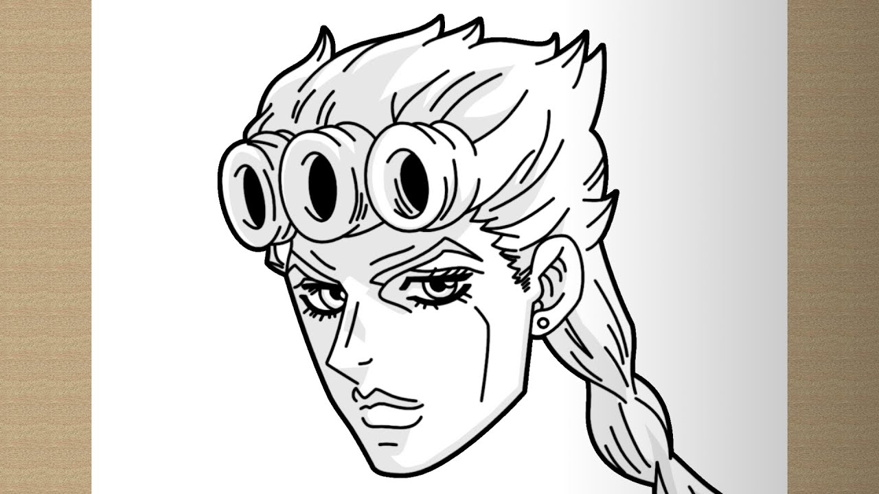 How to draw GIORNO GIOVANNA (JoJo) step by step, EASY - YouTube.