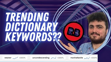 USING A DICTIONARY TO FIND REDBUBBLE KEYWORDS (FOR FREE)