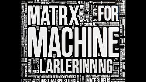 Simplified Linear Algebra For Ml: Matrices And Products Guide - Part II/Many