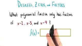 Simplest Polynomial - College Algebra