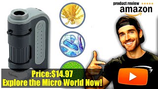 Buy Carson MicroBrite Plus 60x-120x LED Lighted Pocket Microscope, Portable Handheld Microscope for