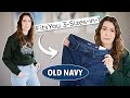 Trying Old Navy’s new FitsYou 3-sizes-in-1 jeans (size 8-12)